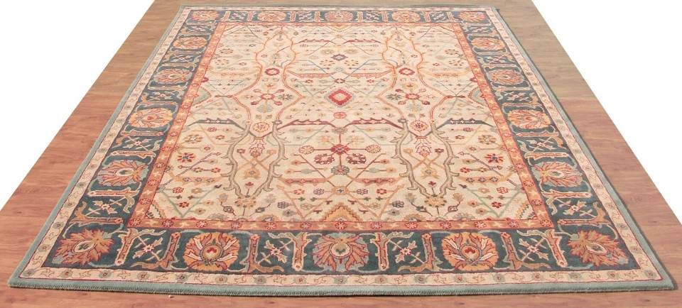 Eva Oriental Brown & Beige Oushak Hand Tufted 100% Nz Wool Soft Area Rug