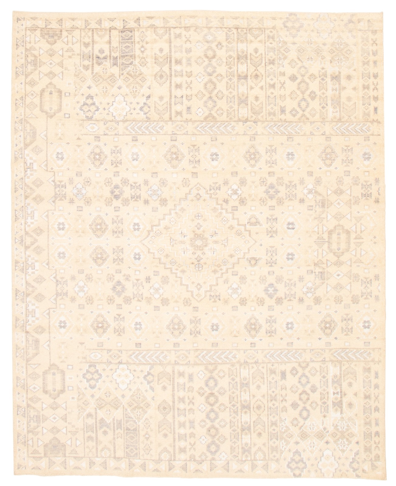 Vintage Hand-Knotted Area Rug 8’0″ x 10’1″ Traditional Wool Carpet