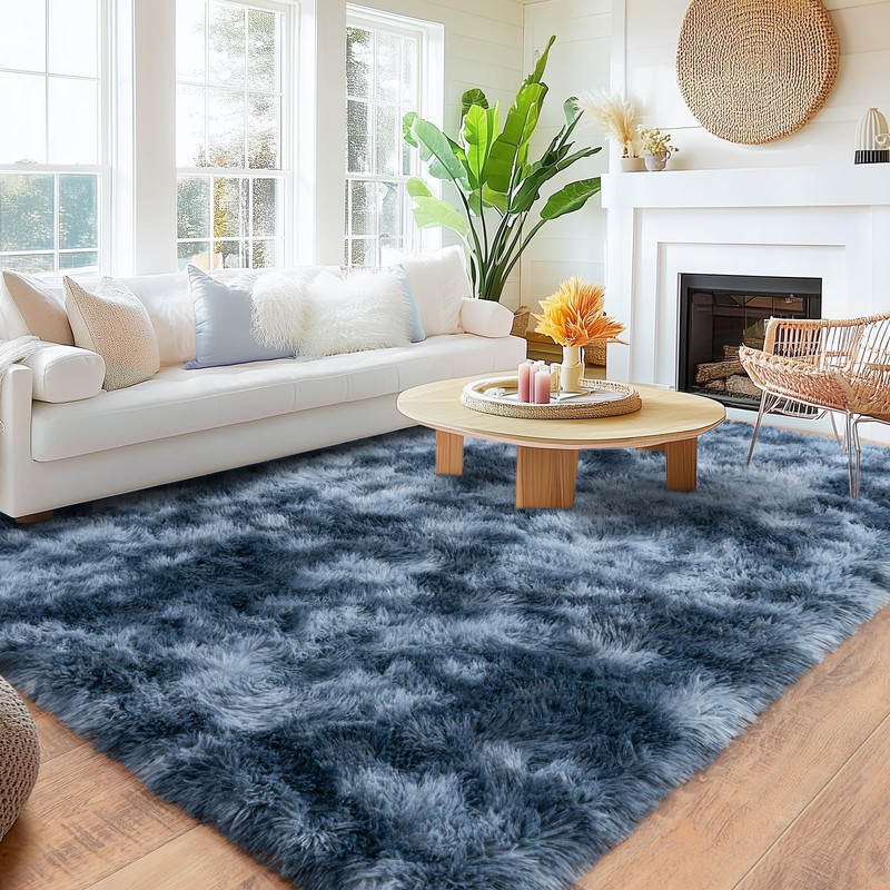 Quntue 8X10 Area Rugs For Living Room Large Ultra Fluffy Fuzzy Shag Rug For