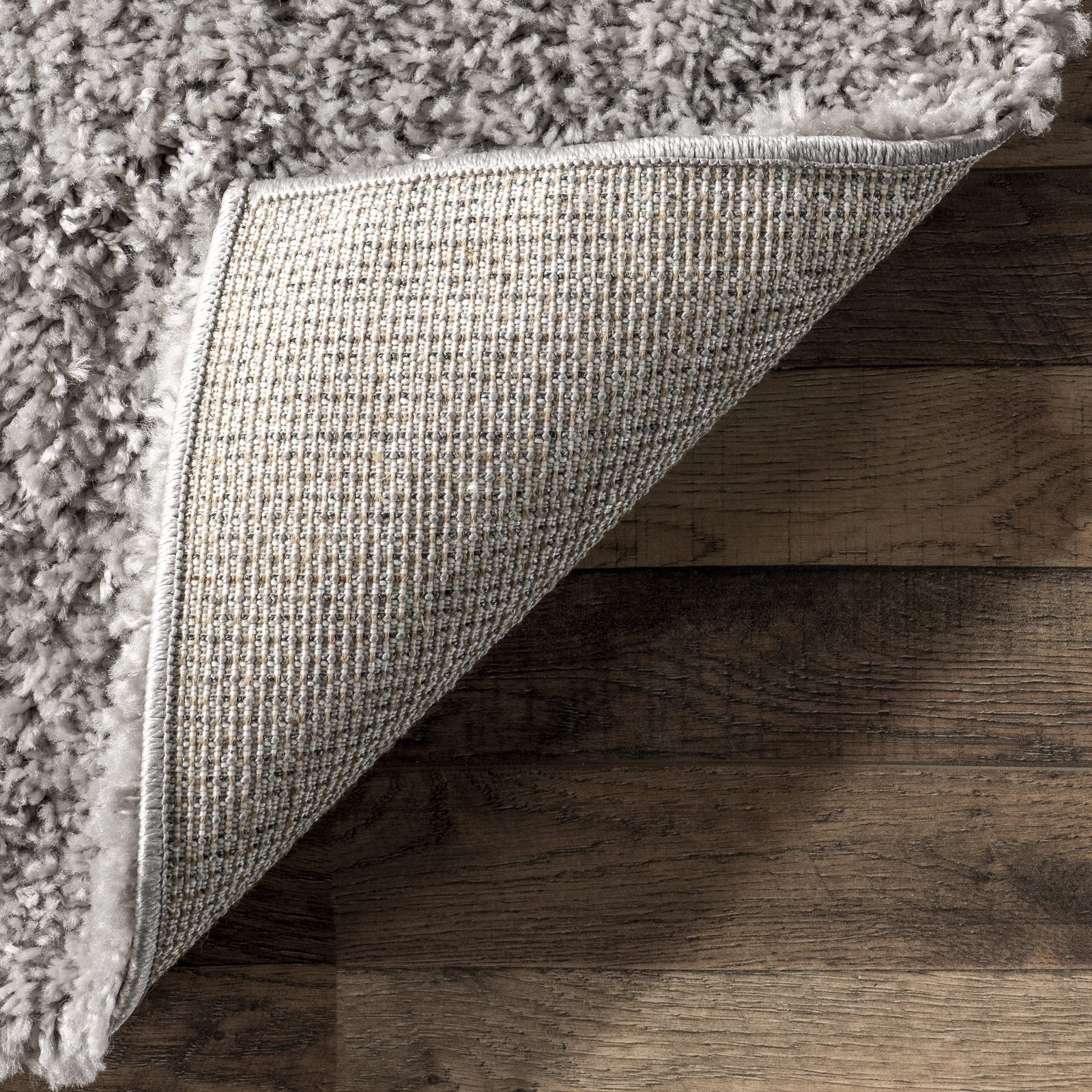 Nuloom Marleen Contemporary Shag Area Rug 5 Round Silver Ozsg02O-R505