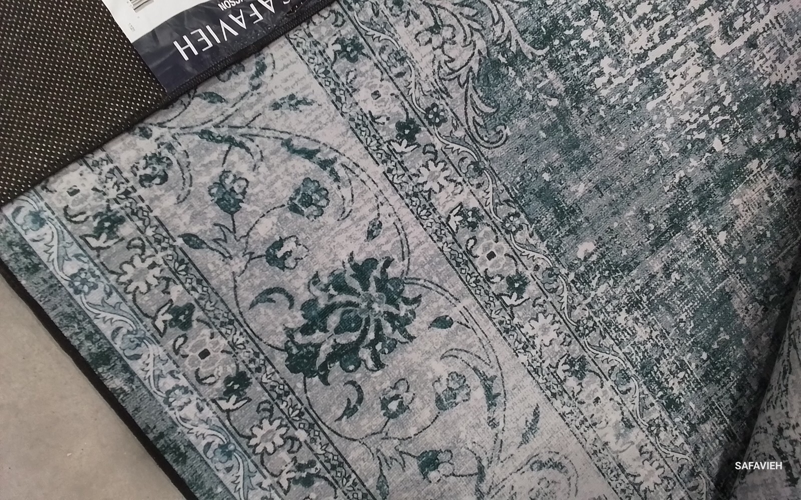 GREEN / GREY 8′-0″ x 10′-0″ Back Stain Rug, Reduced Price 1172776026 TSN190Y-8