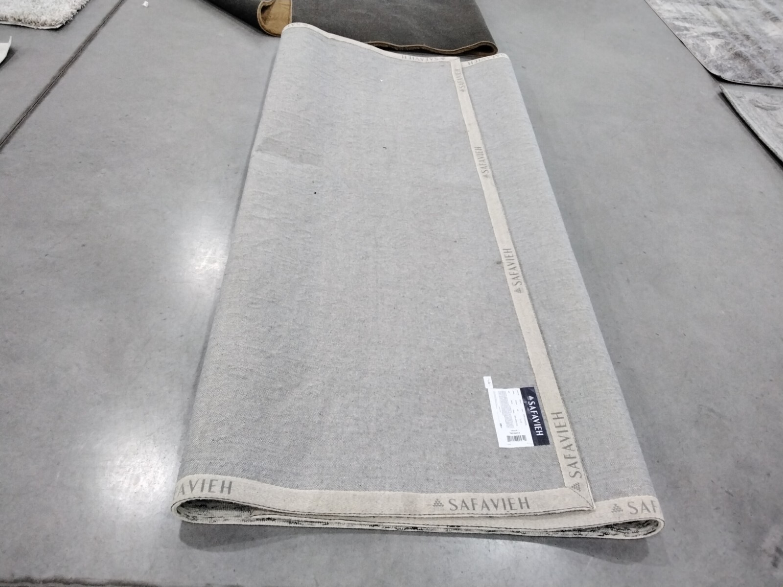 IVORY / CHARCOAL 8′ X 10′ Back Stain Rug, Reduced Price 1172754790 TRC302H-8