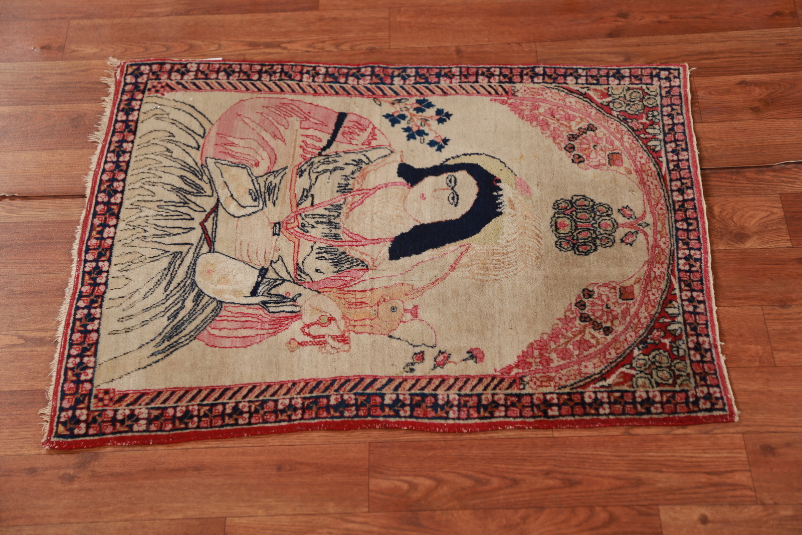 Pre-1900 Vegetable Dye Kirman Ravar Antique Rug 2×3 Hand-made Traditional Rug