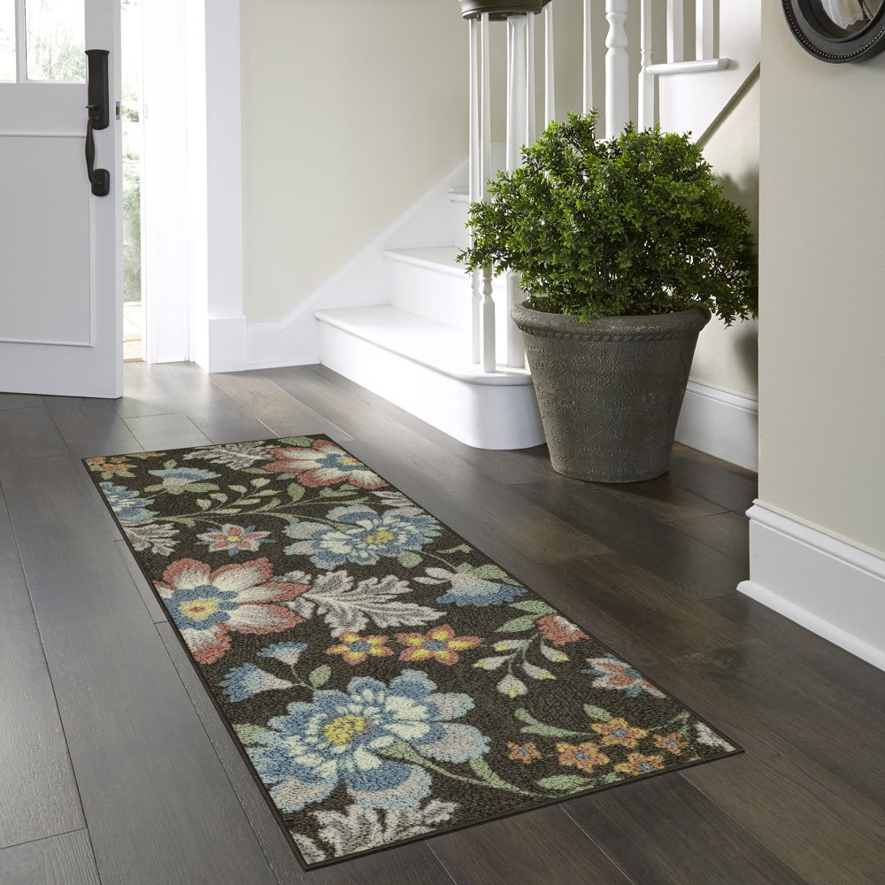 Non Slip Runner Rug Skid-Resistant Latex Backing Fade and Stain Resistant Decor