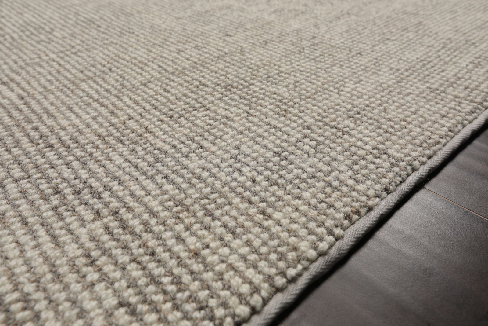 LoomBloom Multi Size Ivory Hand Tufted Textured Berber New Zealand Wool Rug