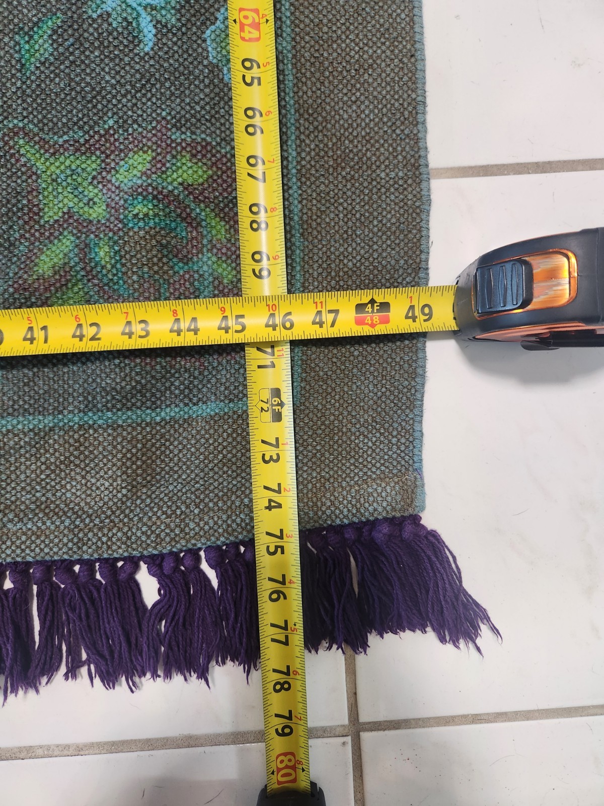 MT Rug * 100% Cotton * 49 In Wide × 78in * Good Condition