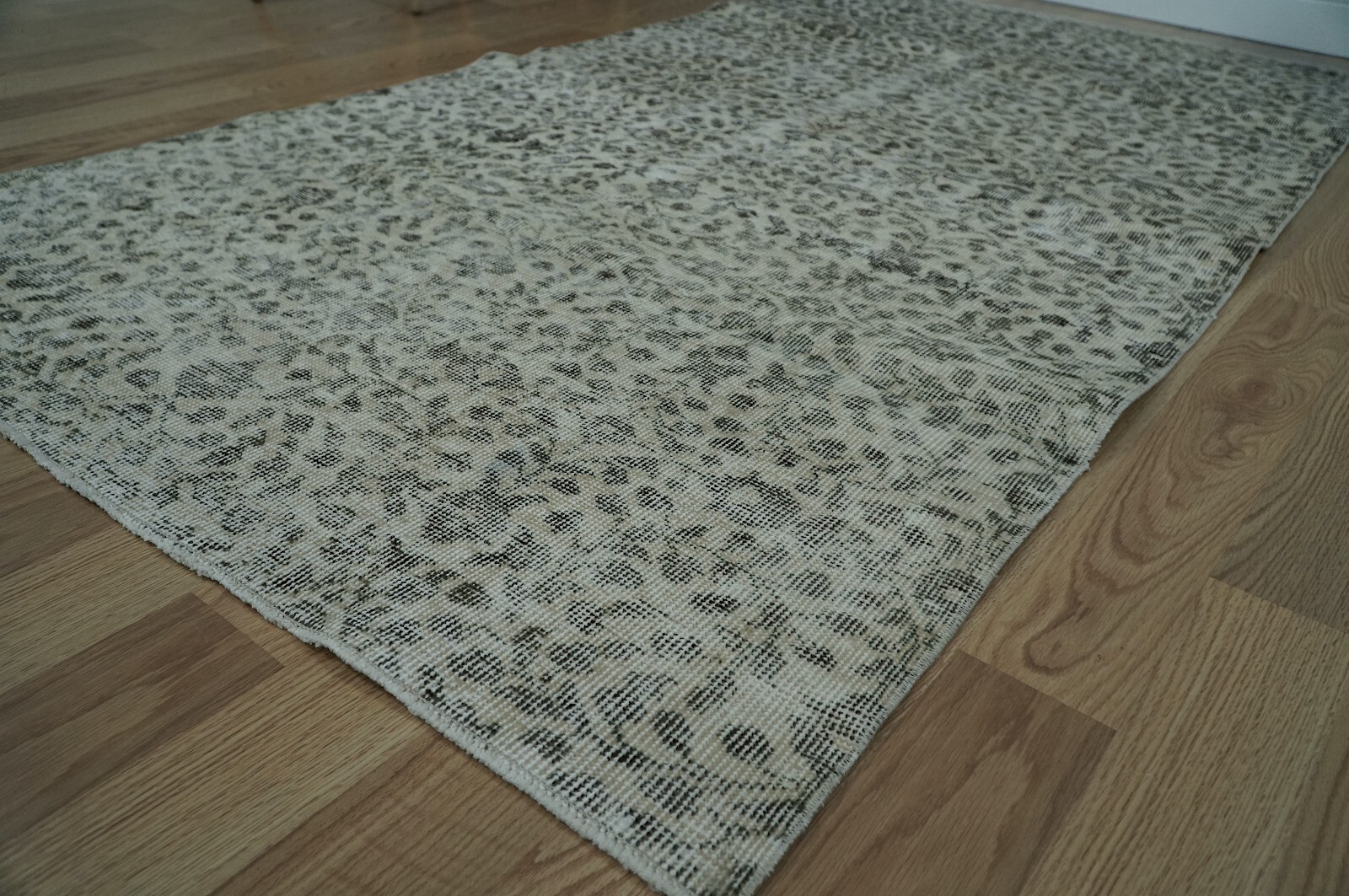 Boho Decor Rug, Wool Woven Rug, Oriental Area Rug, Carpet, 3.77×6.92 ft H-2343