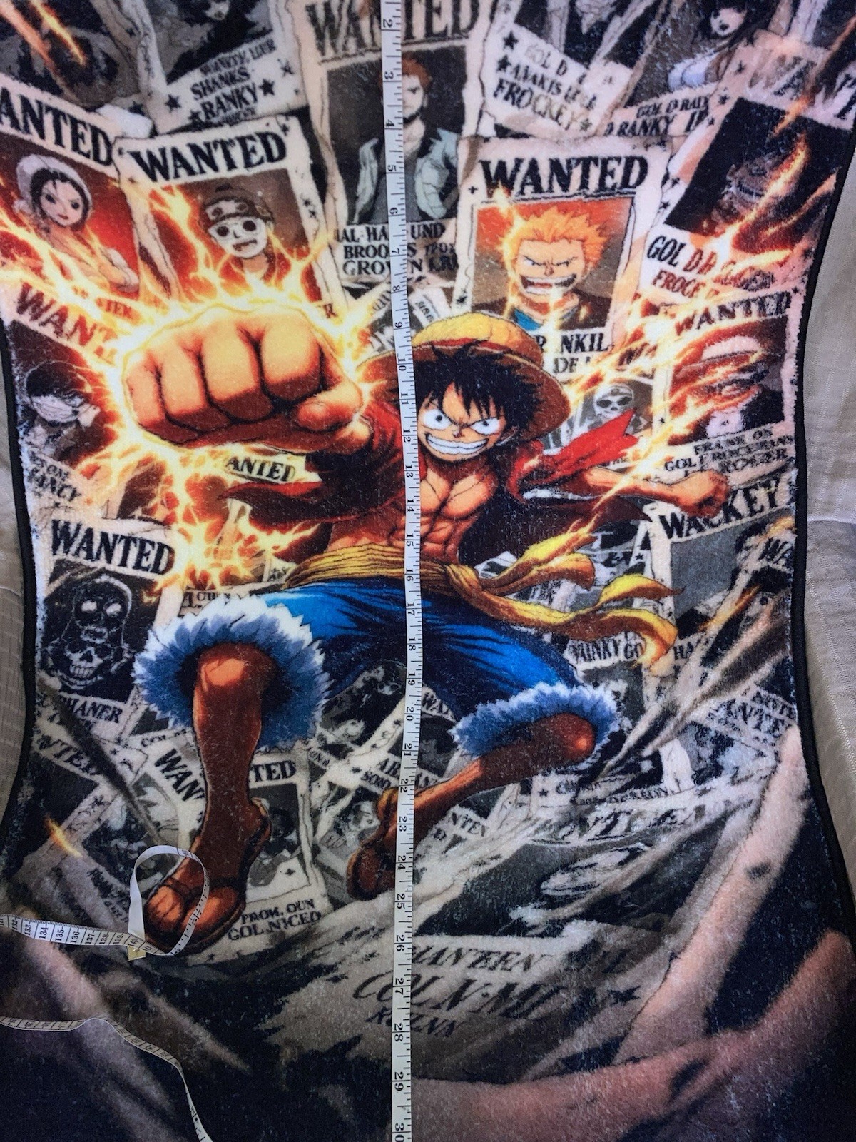 Monkey D Luffy One Piece Wanted Rug 22” Wide By 32” Long Soft/New