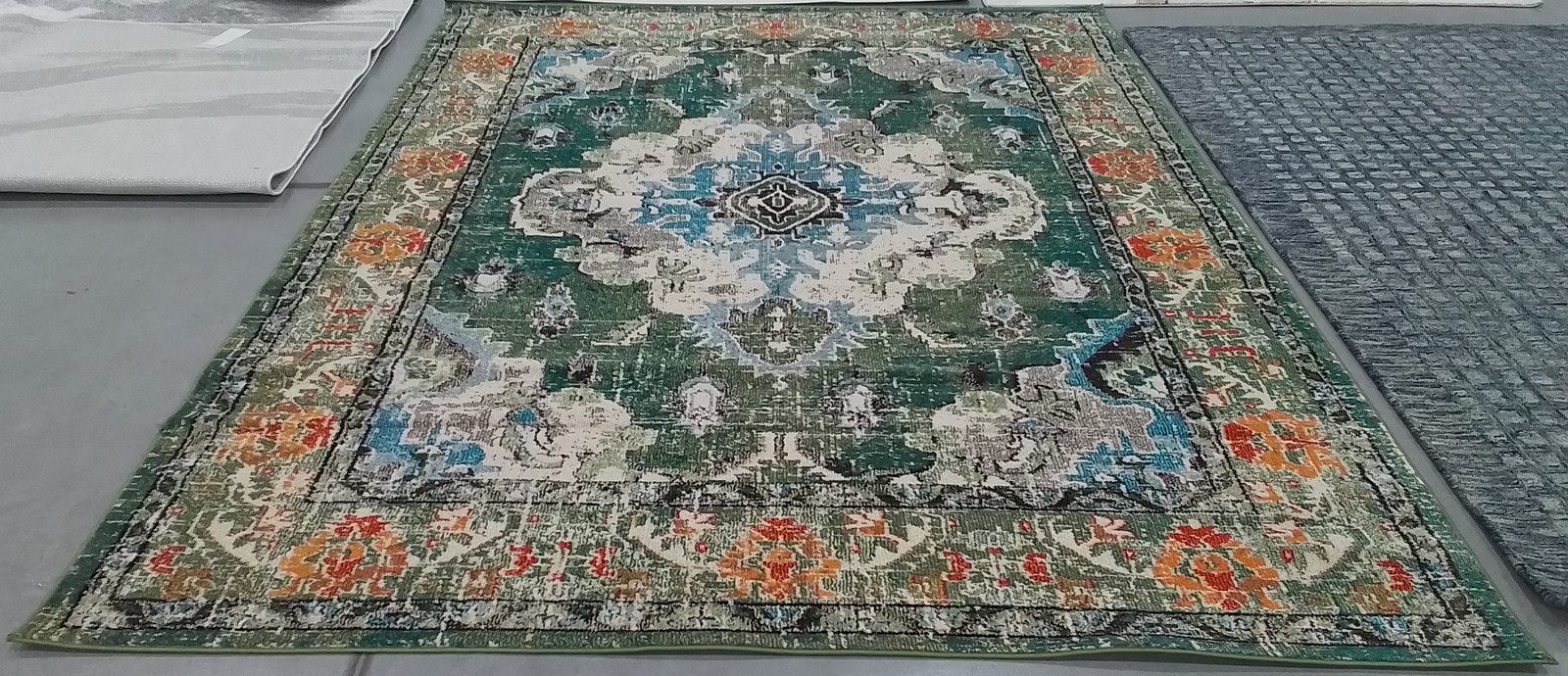 FTGREEN / LTBLUE 8′-0″ x 10′-0″ Flaw in Rug Reduced Price 1172795437 MNC243F-810