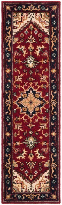Long Runner Traditional Oriental Hand Tufted Wool Red Area Rug **FREE SHIPPING**