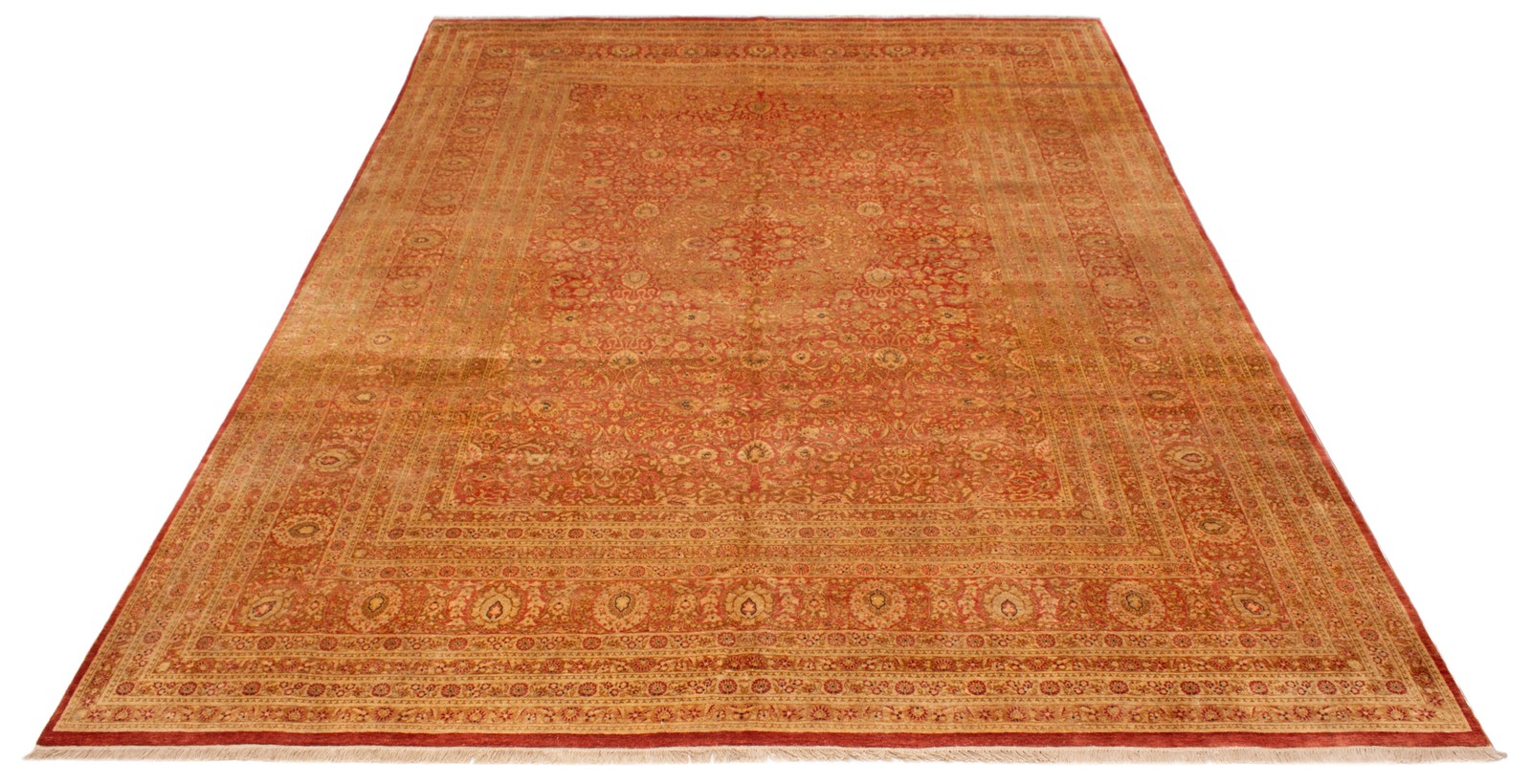 Traditional Hand-knotted Carpet 10’2″ x 13’5″ Wool Oriental Area Rug