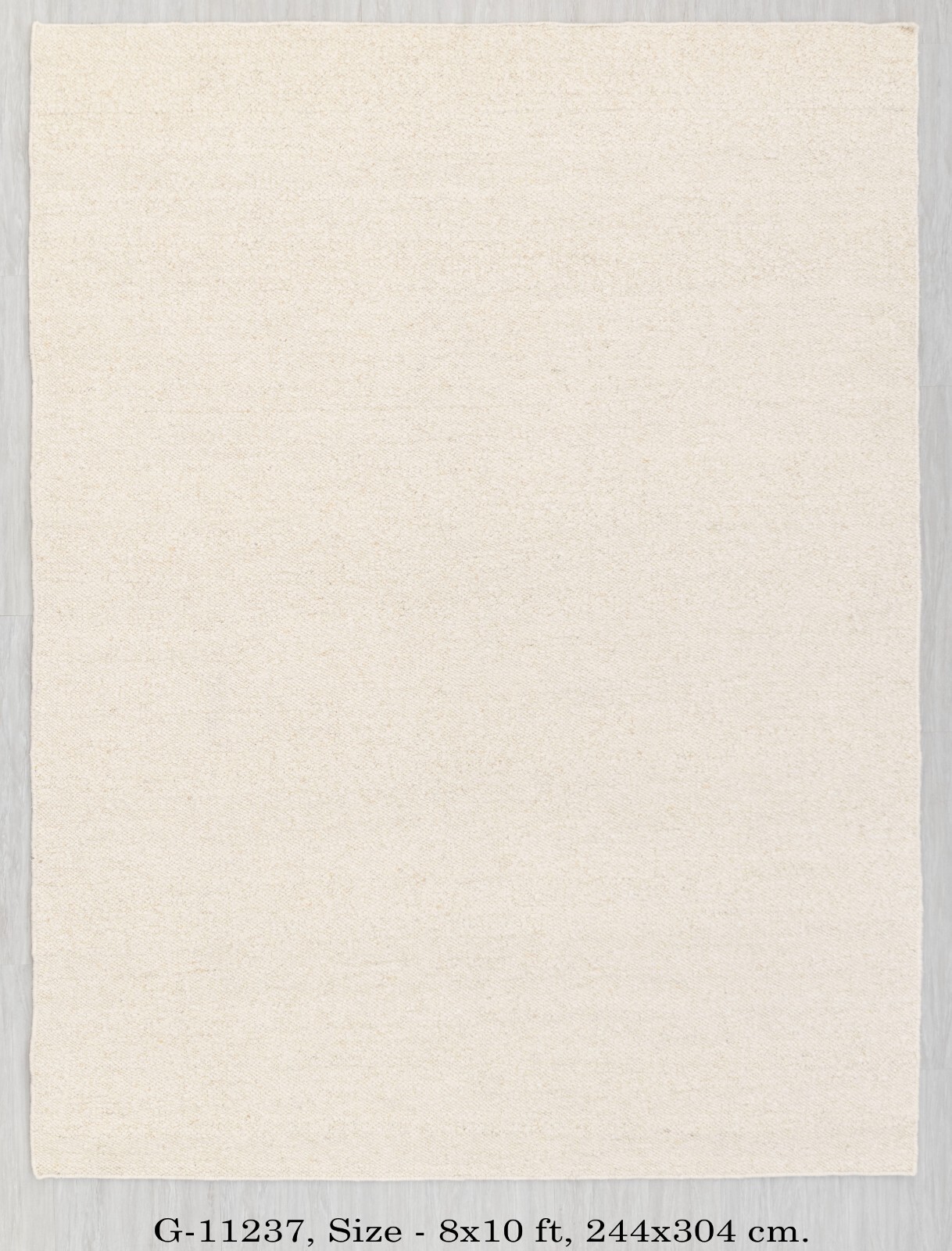 Ivory Cream Raw Wool Look Hand Woven High Quality Bohemian Customize Rug
