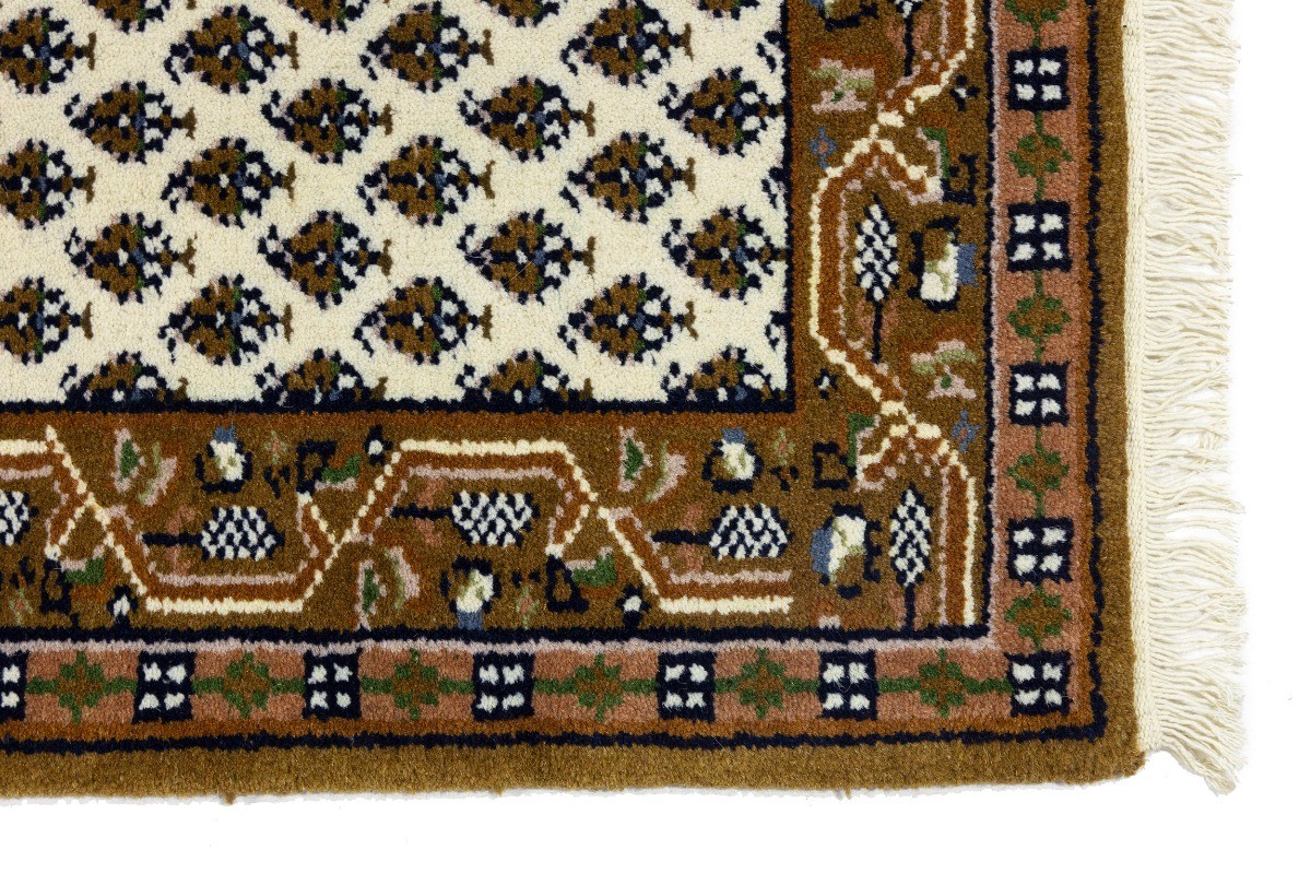 Handmade Indo-Botemir Oriental Rug 2X3 ft Floral Tribal Bathroom Décor Carpet