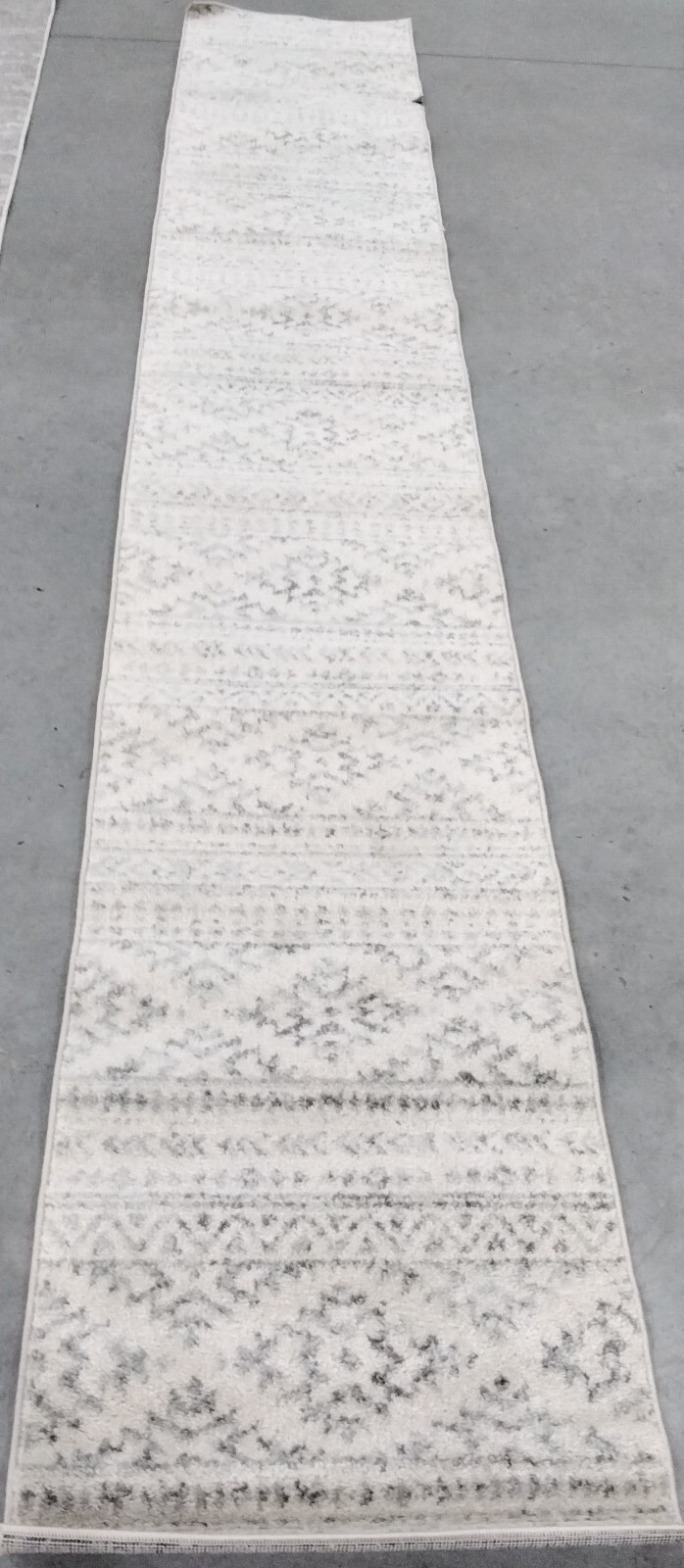IVORY / GREY 2′-0″ x 13′-0″ Damaged Rug, Reduced Price 1172754690 TUL272A-213