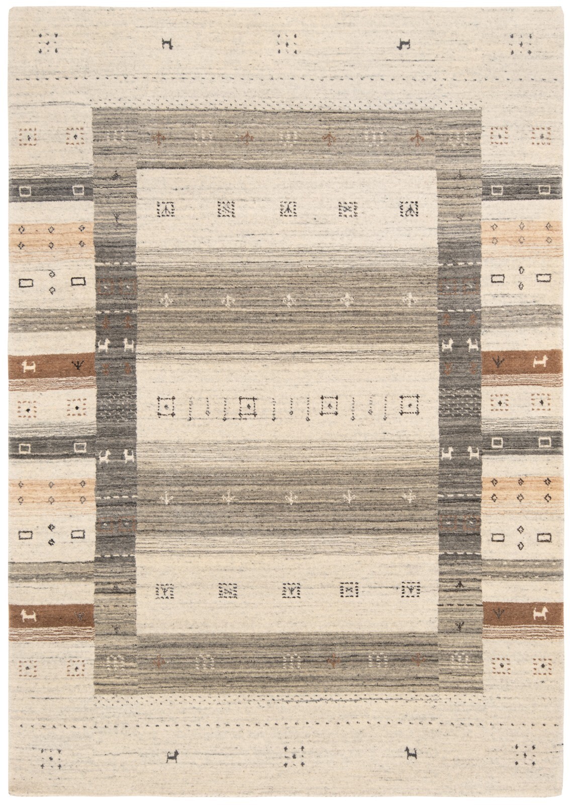 Handloom 202X142 Cm Handwoven Oriental Carpet, Modern, Rug