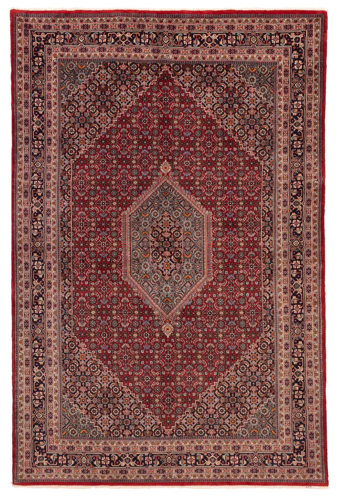 Vintage 6’6″ x 9’10” Traditional Hand Knotted Vegetable Dye Wool Area Rug