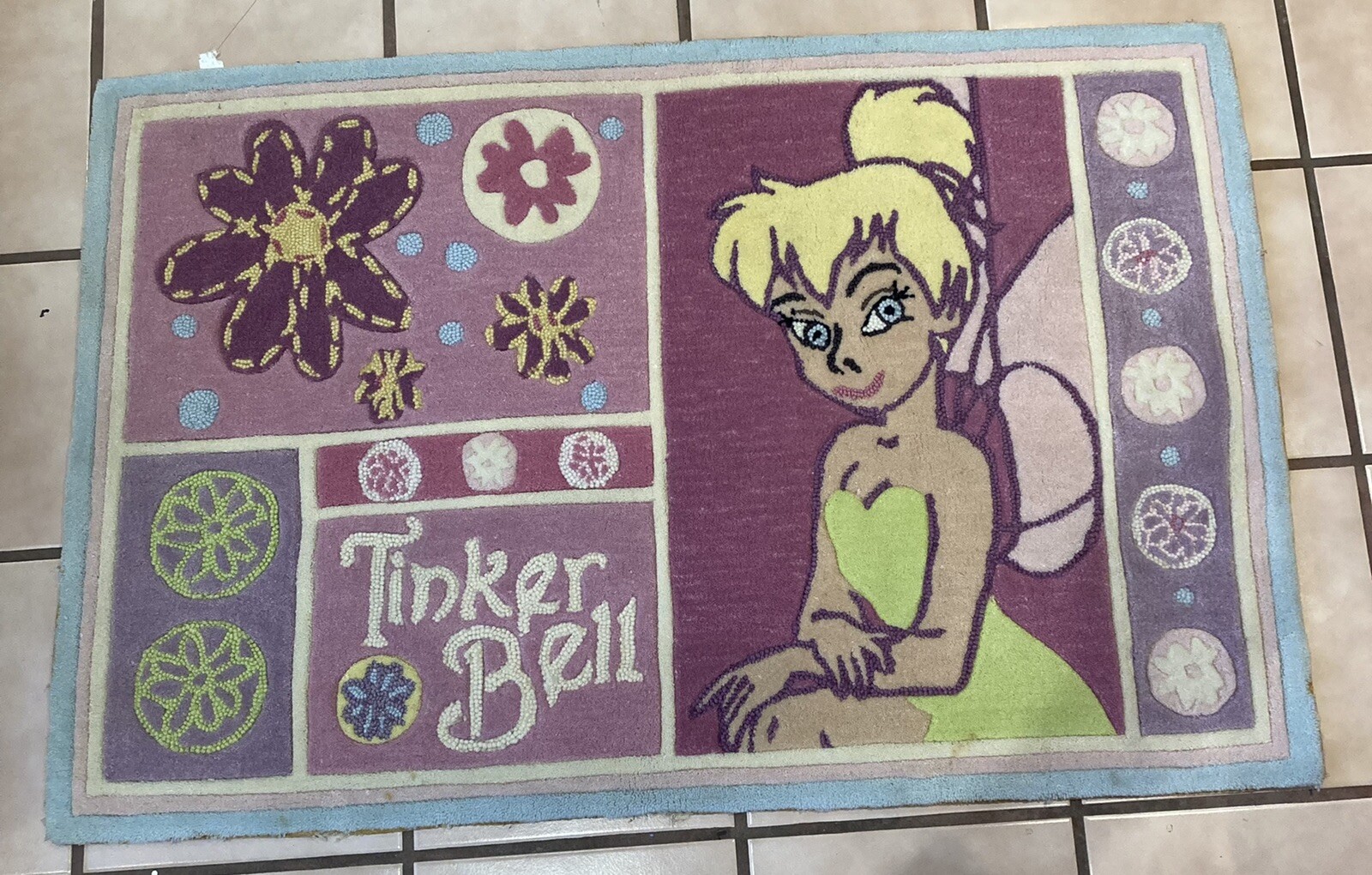 Gertmenian Disney Tinkerbell Kids Room Decor Mat Area Rug 30×48