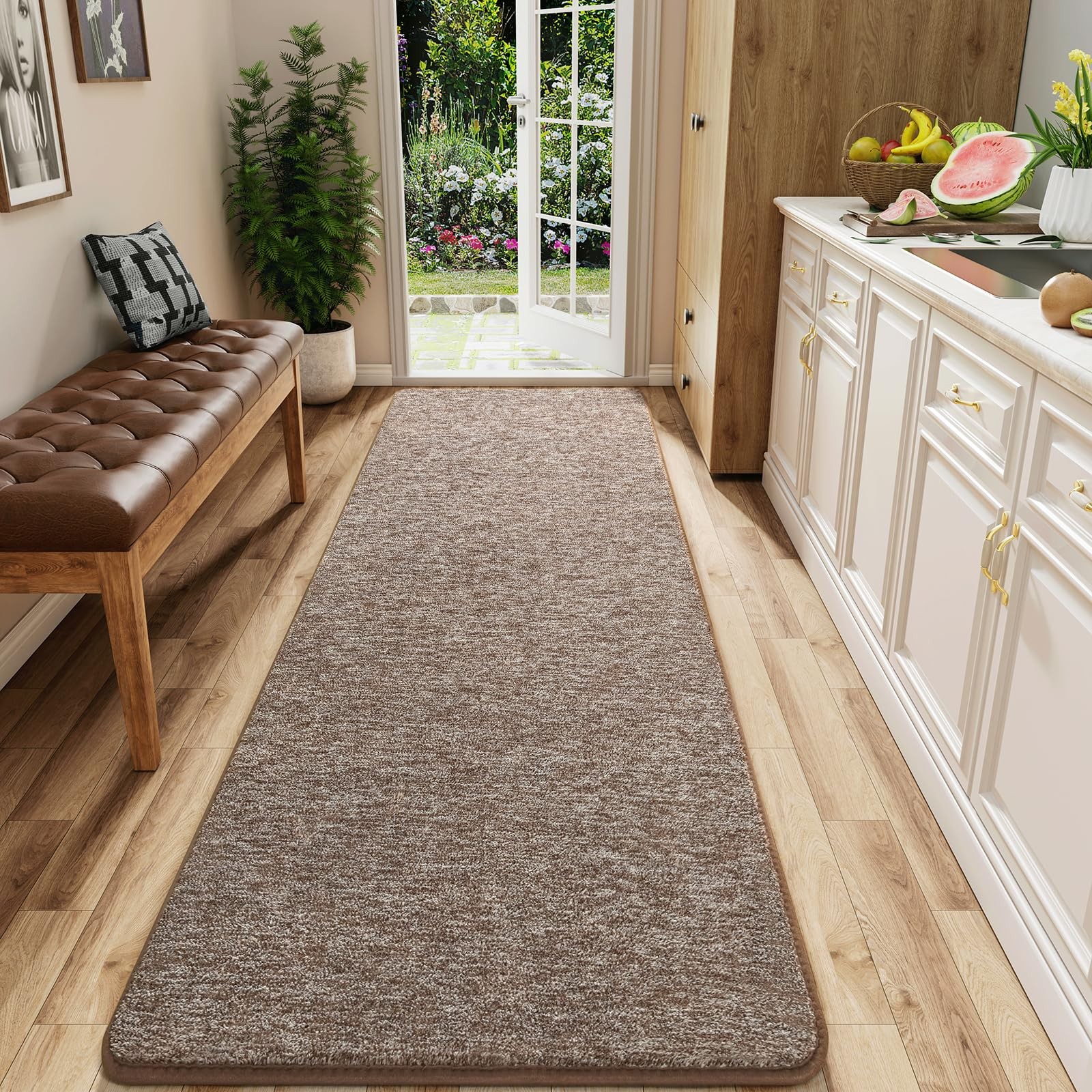 Washable 2×8 Runner Rug for Hallway, Long Runner Rugs wtih Soft Memory Foam f…