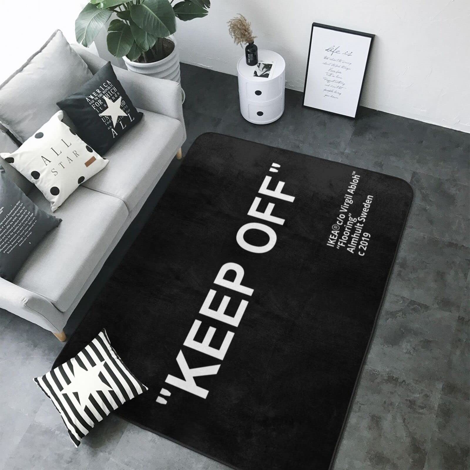Keep Off Large Rugs Floor Mat Modern Carpet for Home Decoration Area Rug,Cozy…