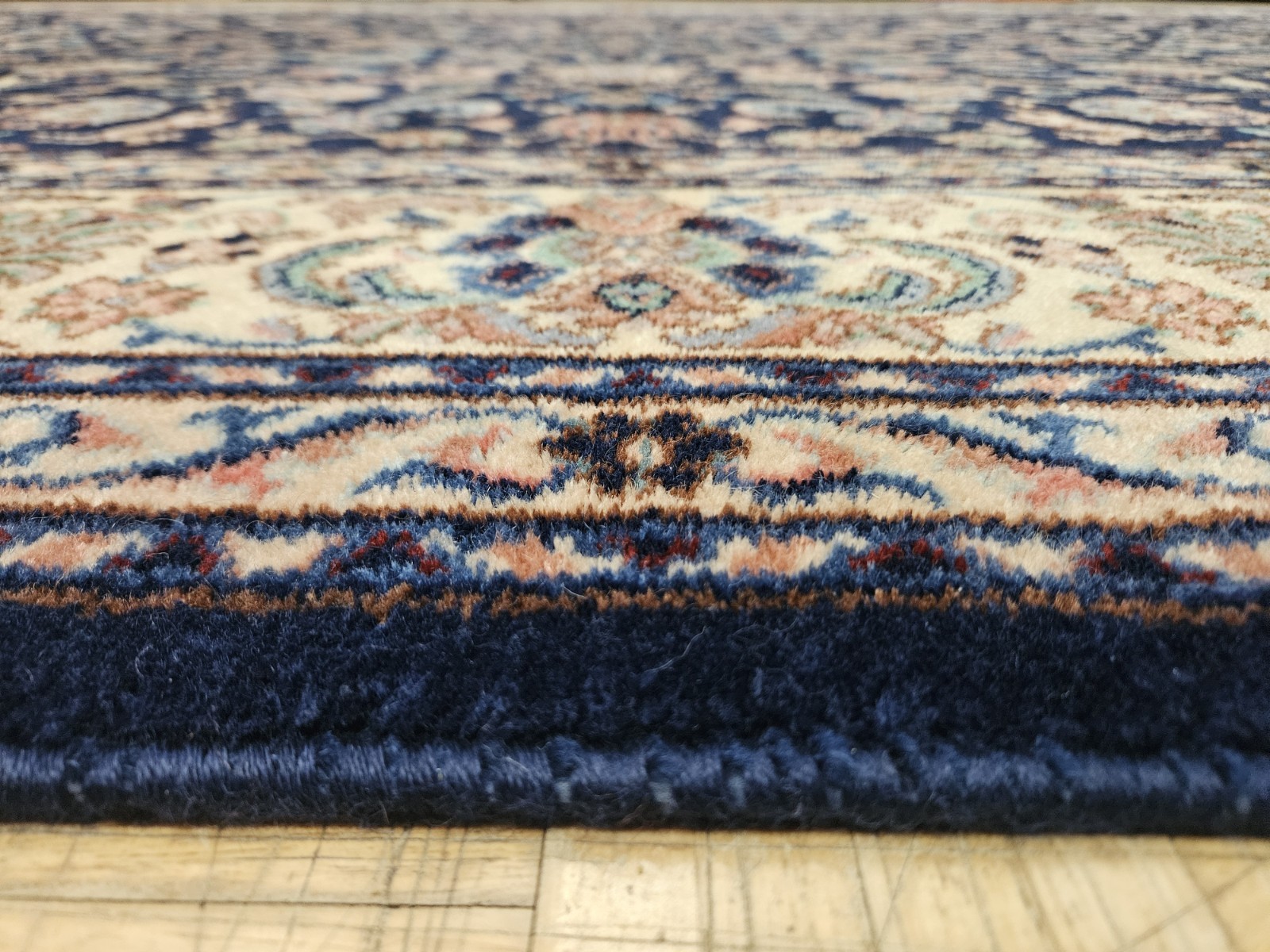 9×12 KARASTAN INDIGO TAB RIZ 700 – 747 100% WOOL RUG VERY GOOD CONDITION