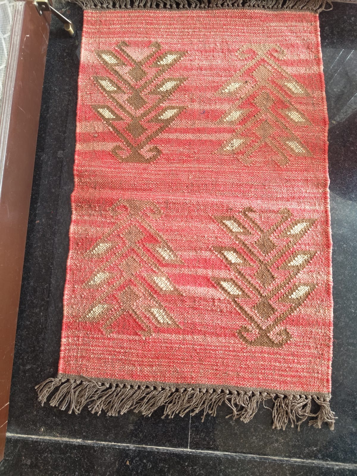 Vintage Rug Wool Jute Kilim Dinning Living Room Area Rug Hallway Kitchen Carpet