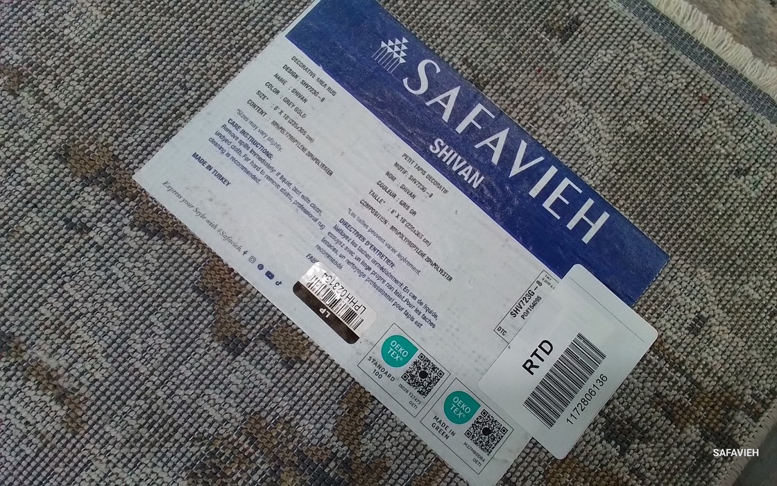 GREY / GOLD 8′-0″ x 10′-0″ Flaw in Rug, Reduced Price 1172806136 SHV723G-8
