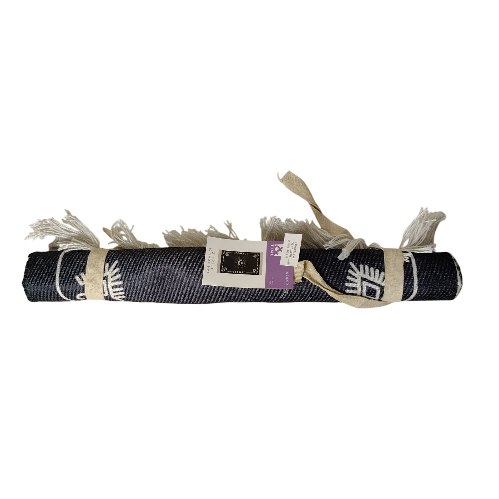 Place and Time 24 x 36in Halloween Celestial Eclipse Rug from Recycled Polyester