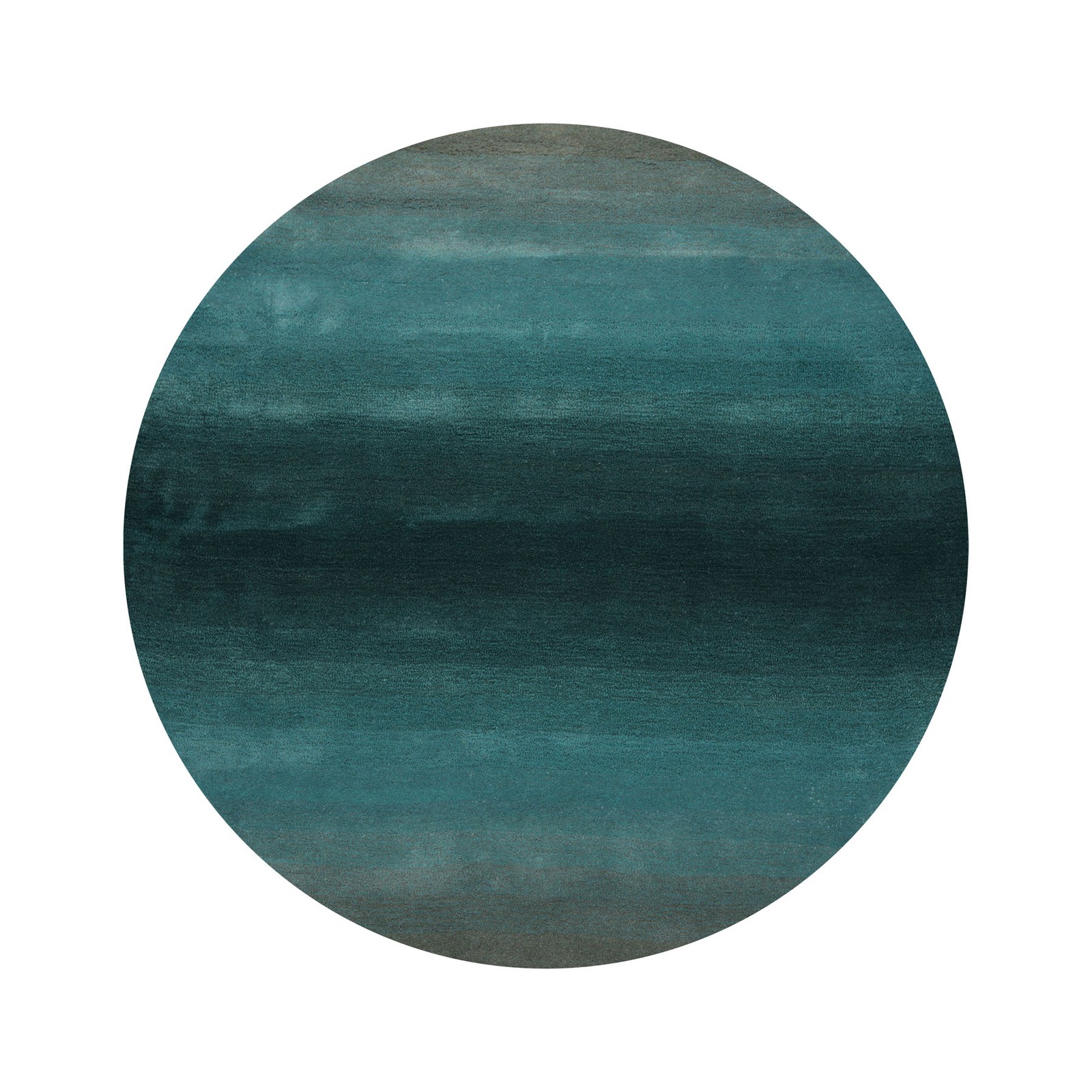 Multi Size LoomBloom Teal Hand Tufted Wool Modern Ombre Designer Area Rug