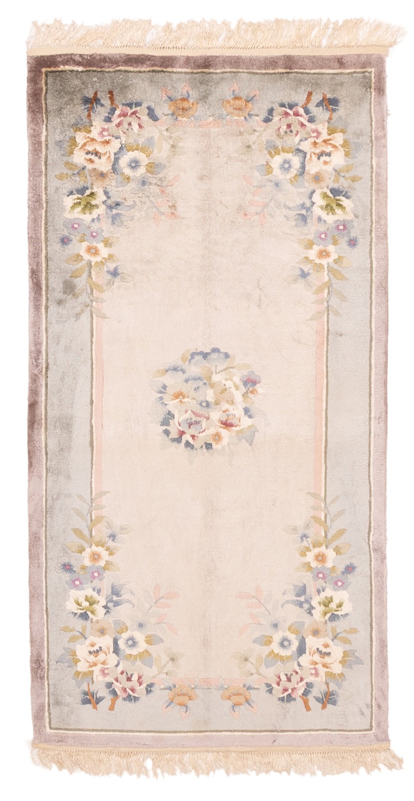 Traditional Hand-knotted Area Rug 2’4″ x 4’6″ Beige Oriental Carpet