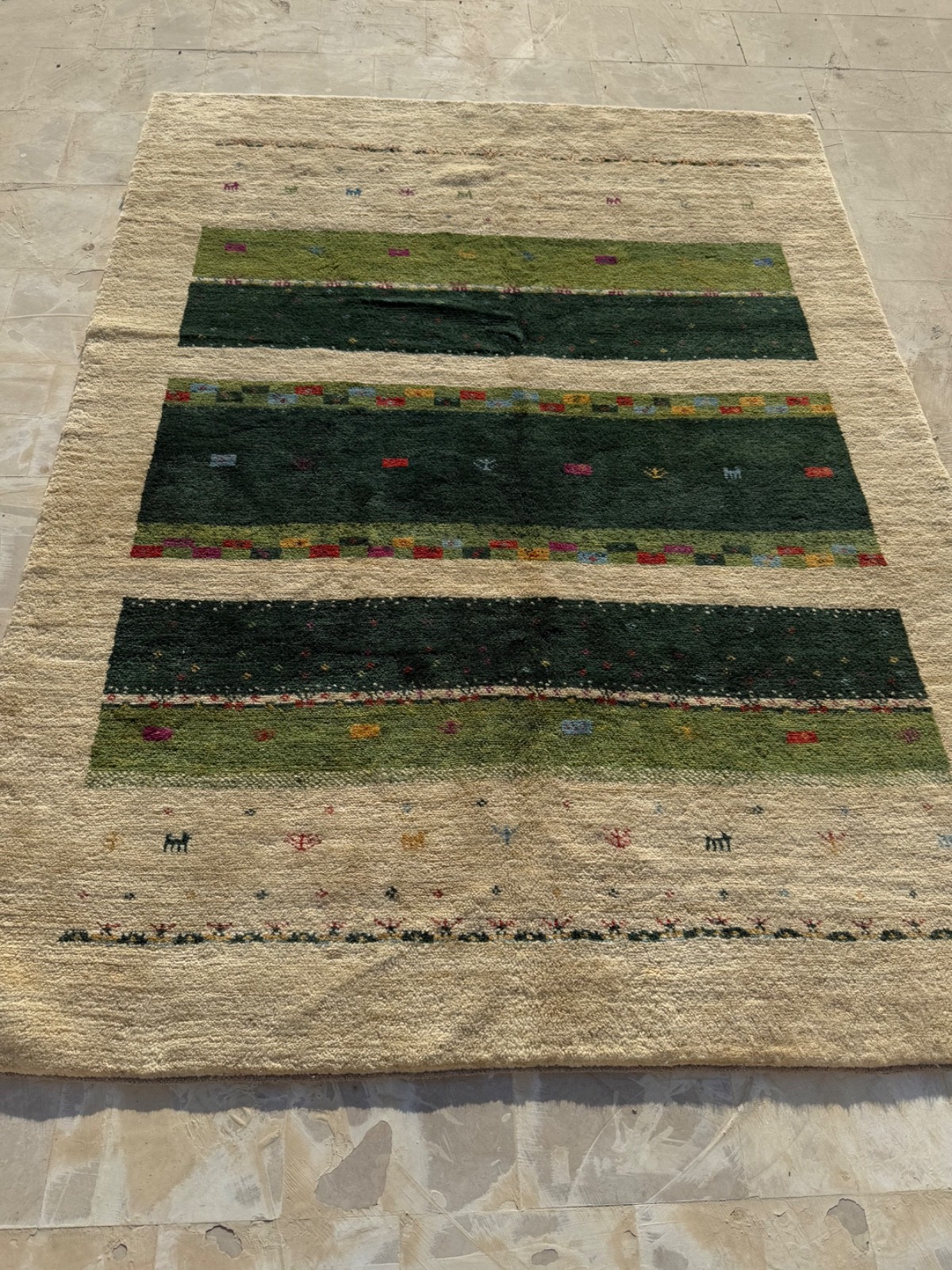 Vintage Fabulous Hand Knotted Traditional Wool Rug Carpet Floor Covering