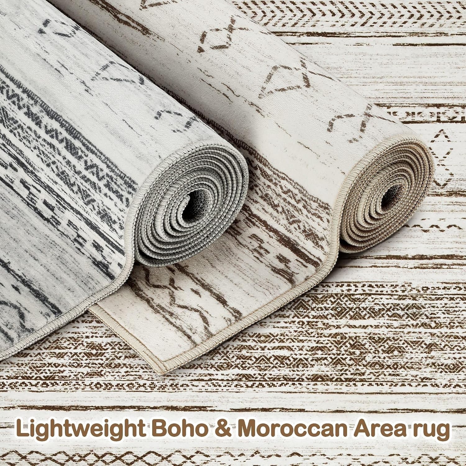 Boho Moroccan 9′ X 12′ Rug – Soft, Stain Resistant, and Elegant for Every Room
