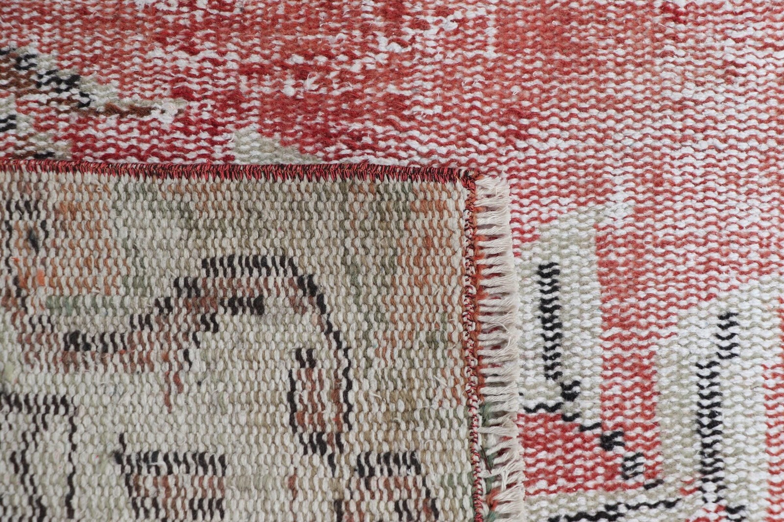5,4×9 ft Vintage Rug, Rug Rug, Red Rug Wool