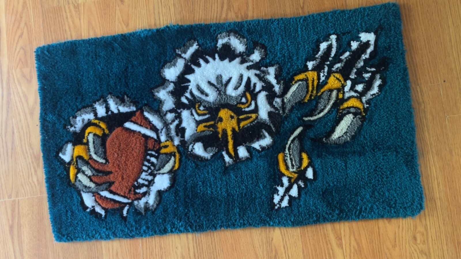 Philadelphia eagle rugs 100% handmade anime, eagles fans 