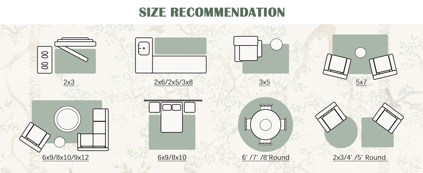 Yarden Round Rugs 8ft Beige Botanical Birds Print Machine Washable 8′ Circle