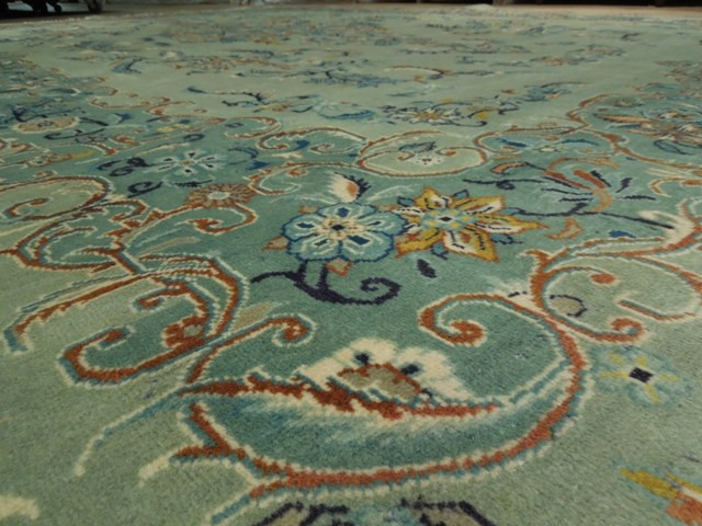 8×11′ GREEN Perrsian Kashaan Rug #PIX-15330