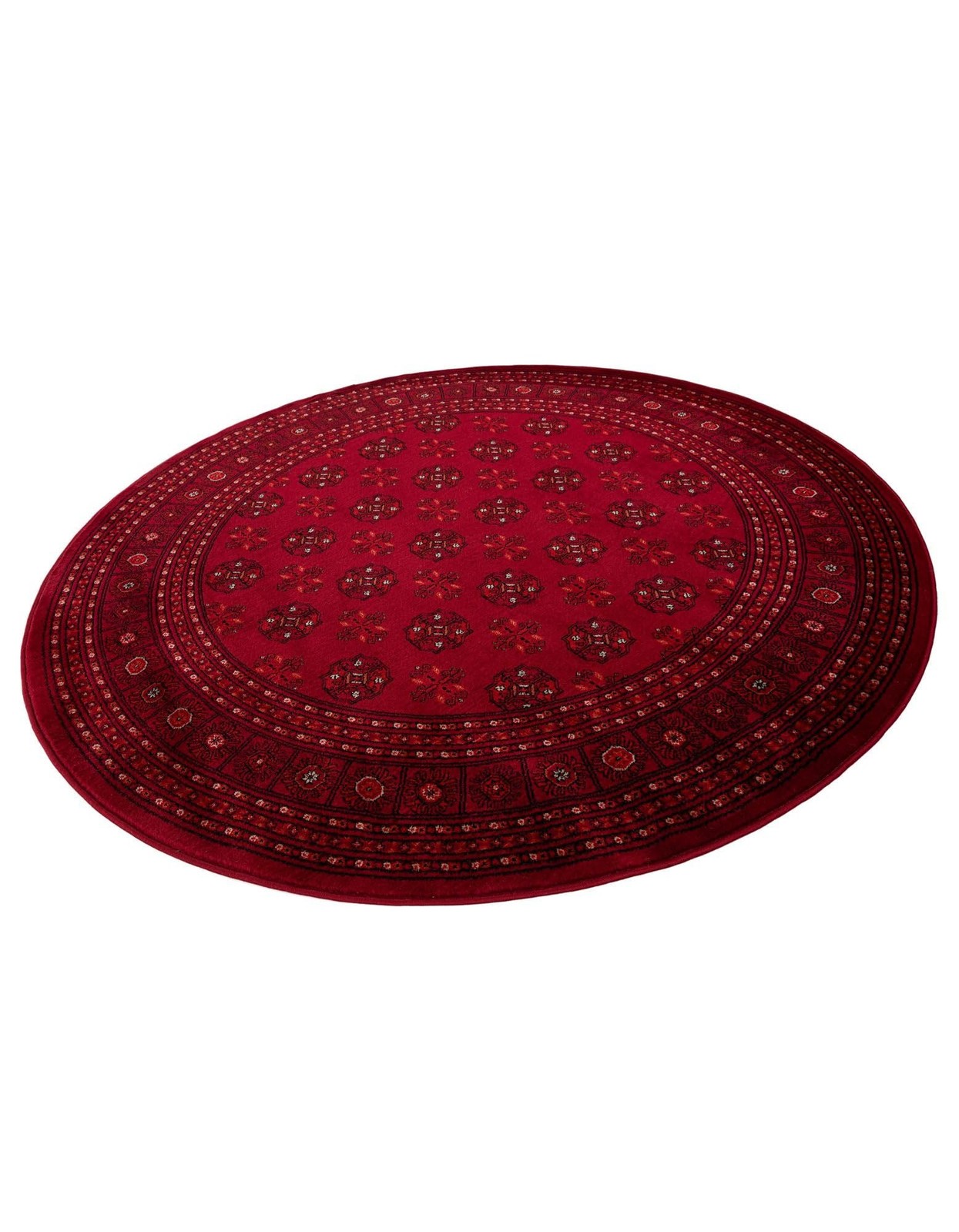 Unique Loom Tekke Collection Area Rug – 4 1 Round Red/Terracotta