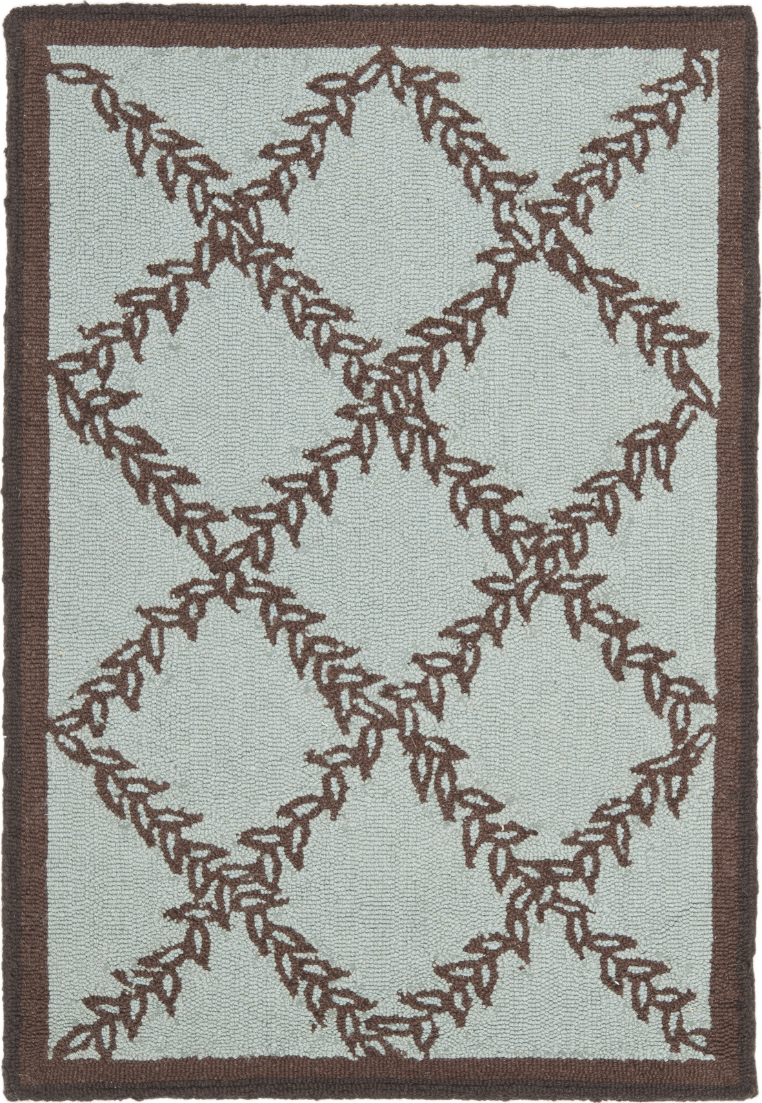 Safavieh Chelsea BLUE / BROWN 1′-8″ X 2′-6″ Area Rug – HK230J-2