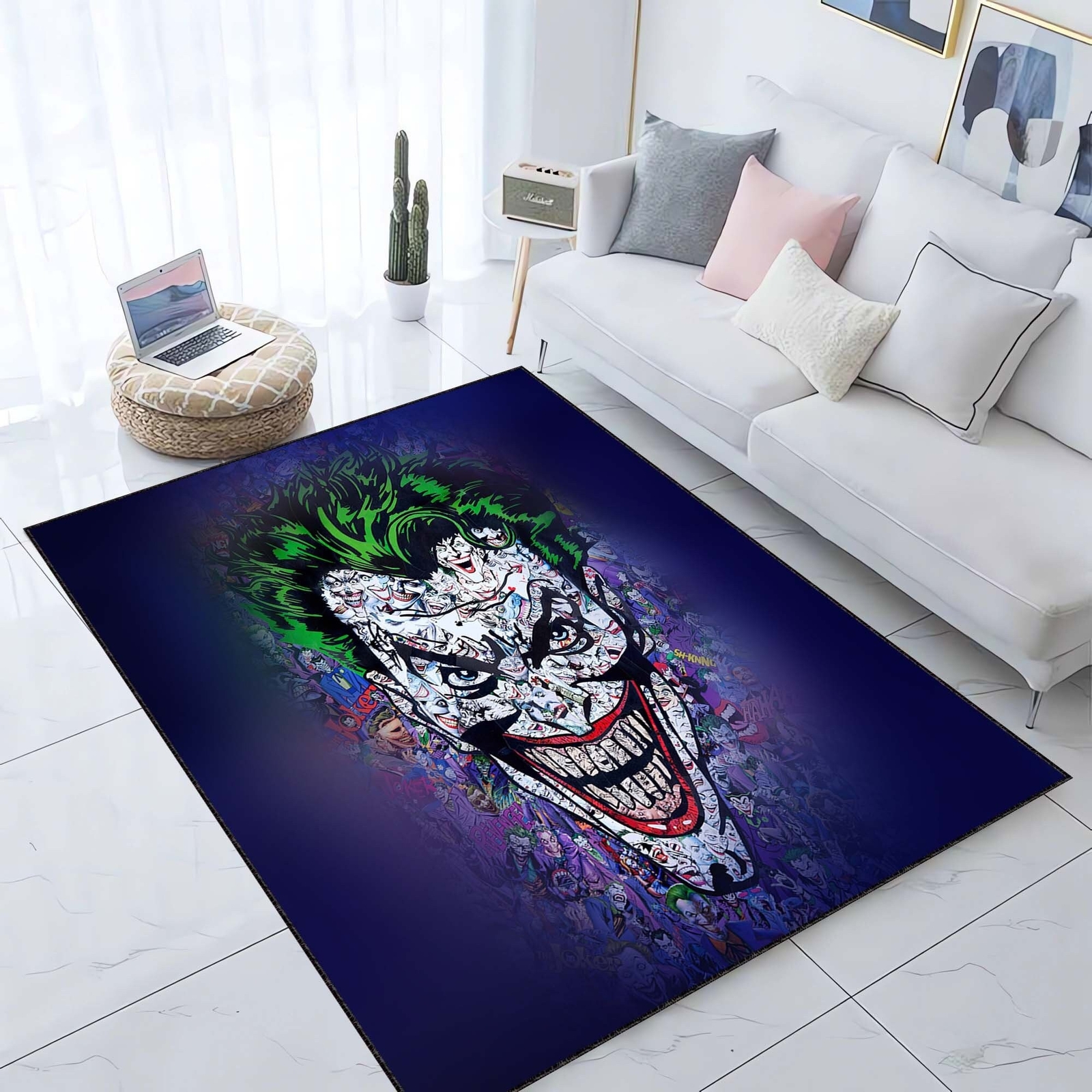 Joker Rug, Famous Characters, Joker Quote Home Decoration, Joker Face Rug, Home