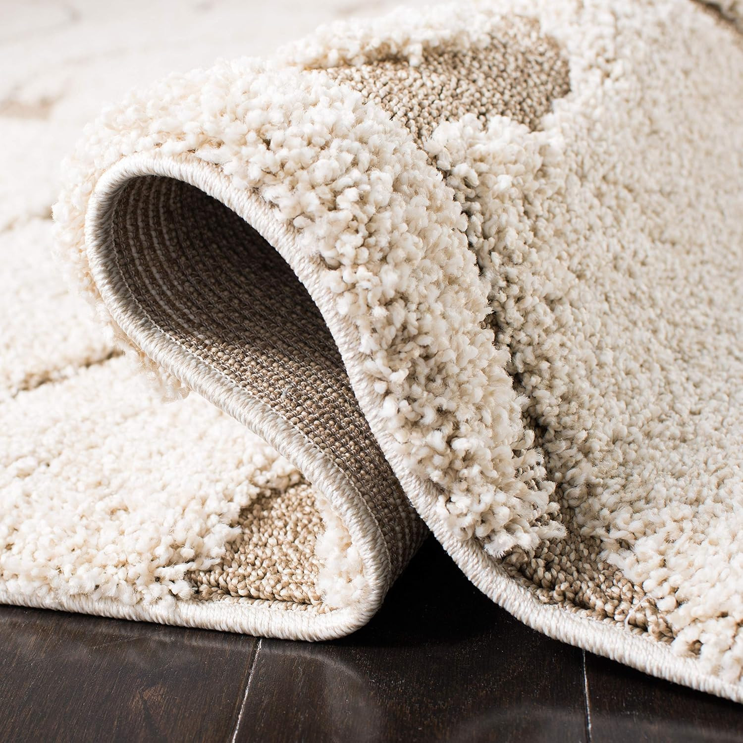Florida Shag Runner Rug 2’3″ x 15′ – Cream & Beige, Non-Shedding, Easy Clean