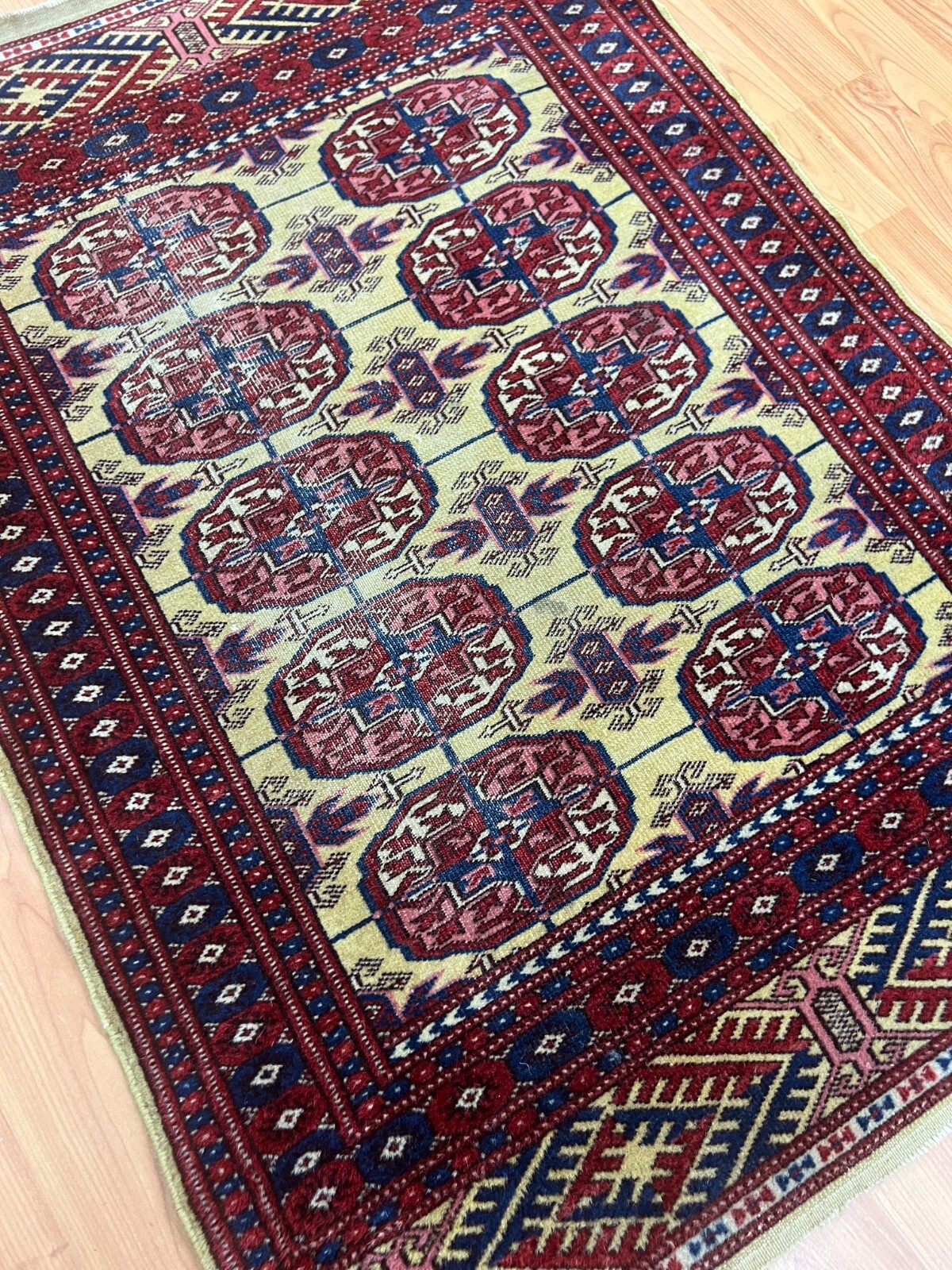 2′ x 3′ Pakistani Bokhara Oriental Rug – 1930s – Hand Made – 100% Wool