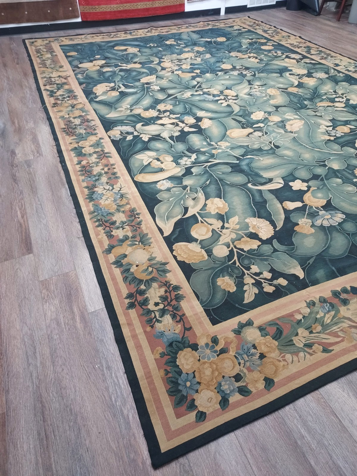 French Chinese Tapestry Hand Made Super Fine Rug 11.5×17.5 Ft