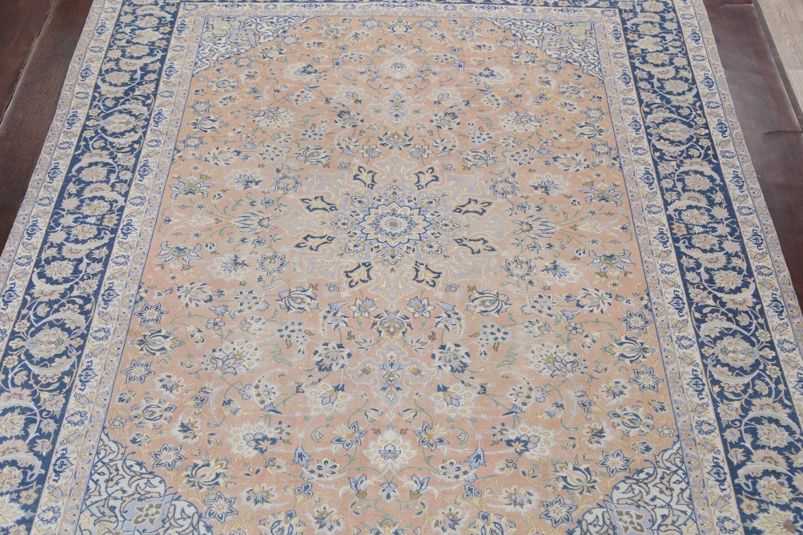 Muted Distressed Traditional Style Living Room Rug 10×13 ft Hand-knotted Wool