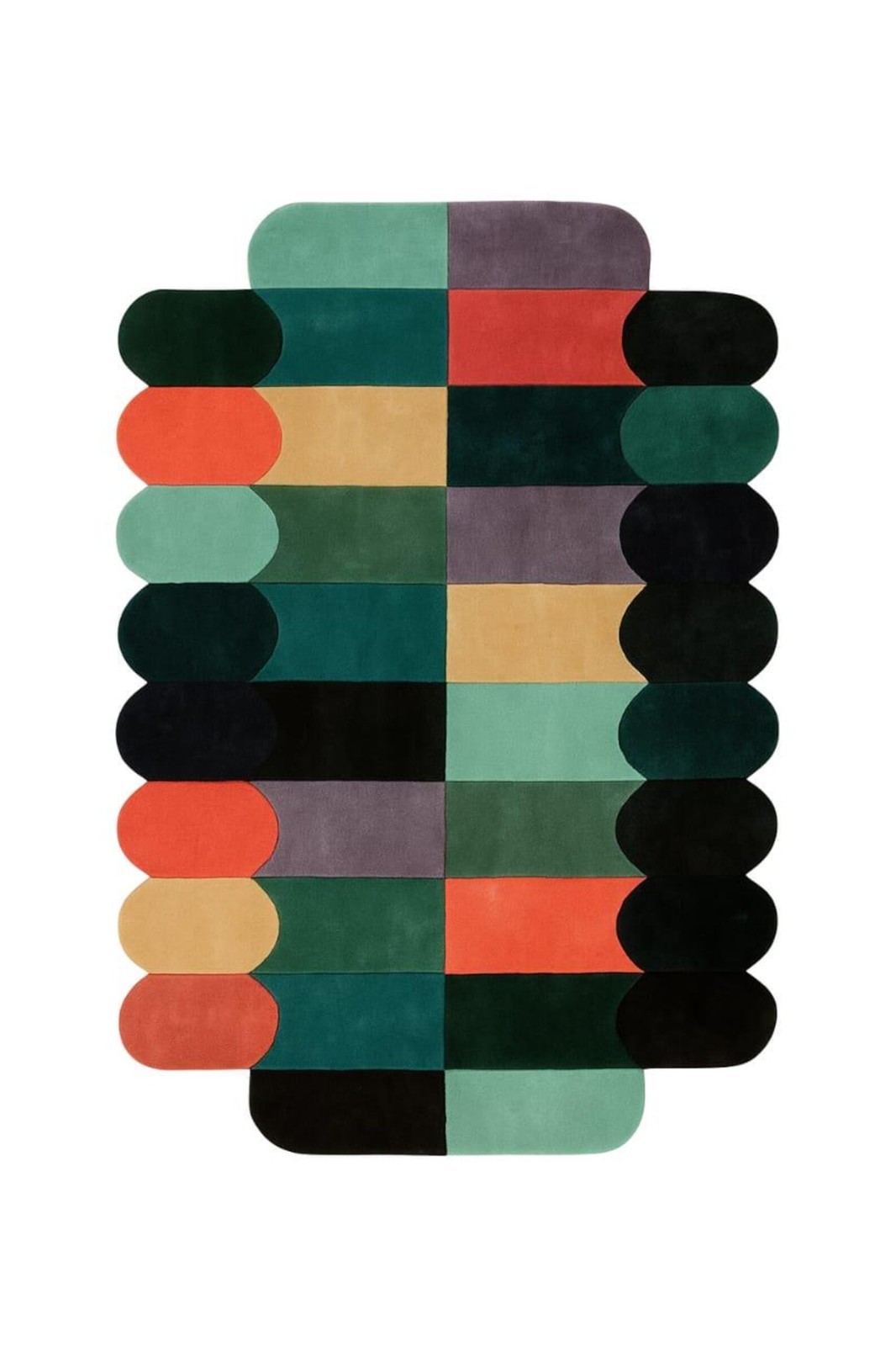 Luxury Modern Geometric Rug Multicolor Abstract Patchwork Area Carpet 5×8|8×10