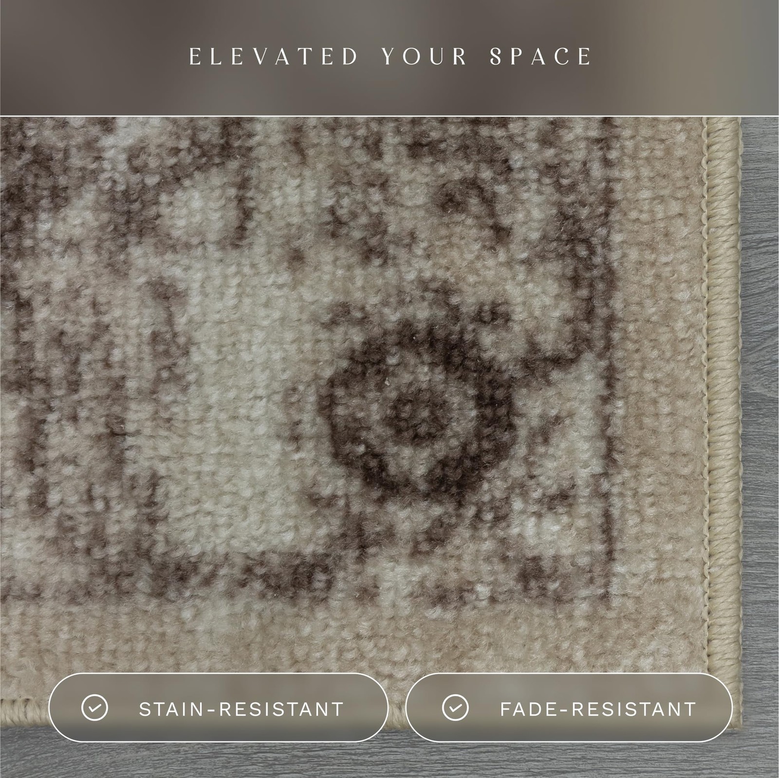 Lexington Farmhouse Area Rugs – Made in USA – Washable, Non Slip Indoor Carpe…
