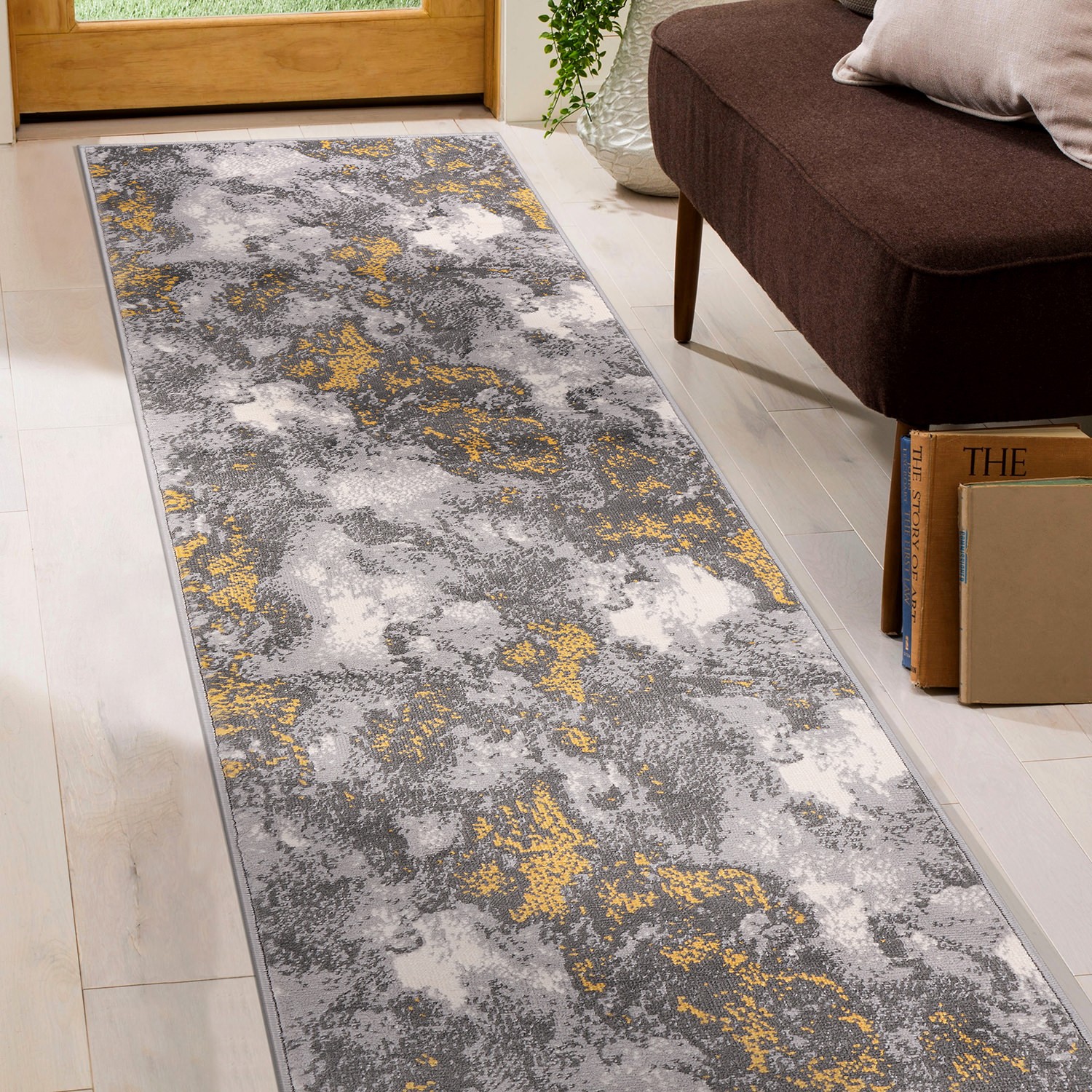 Rugshop Hallway Runner Rug Rio Modern Abstract Rug Kitchen Carpet Runner 2×7 Rug