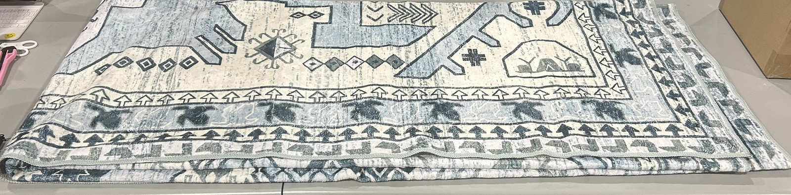 KATHY IRELAND HOME FANNEL PRINTED AREA RUG [8FT X 10FT] – MULTICOLOR