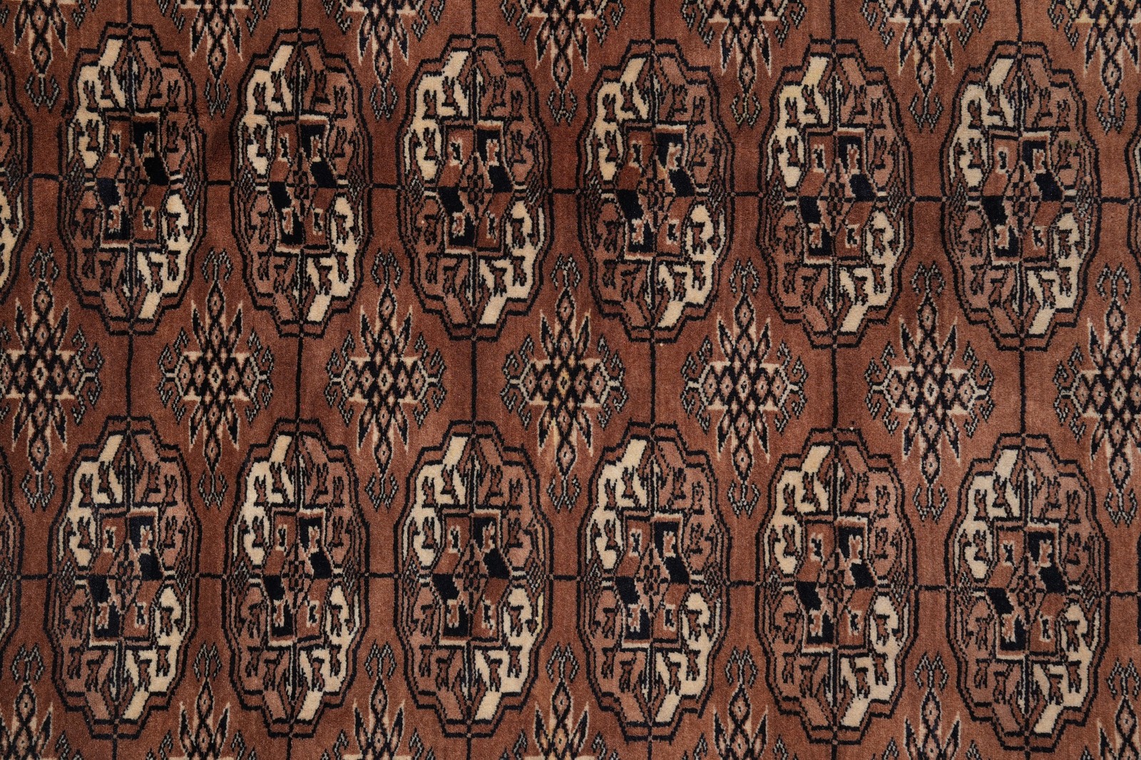 6.4 x 8.3 Rust Finer Bokhara Rug #PIX-23572