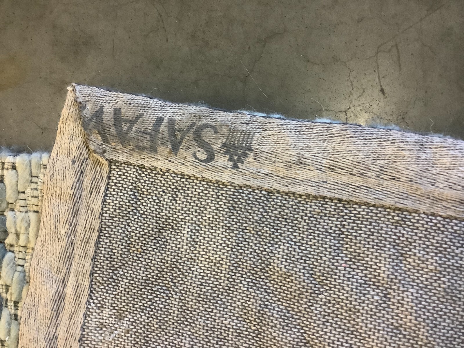 LIGHT BLUE / BEIGE 8′ X 10′ Stained Rug, Reduced Price 1172670472 MRB452L-8