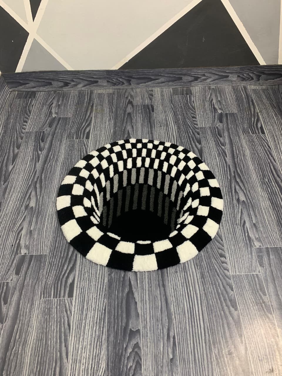 Hand Tufted Optical Illusion Rug, Handmade 3D Custom Area Rug, Home Decor