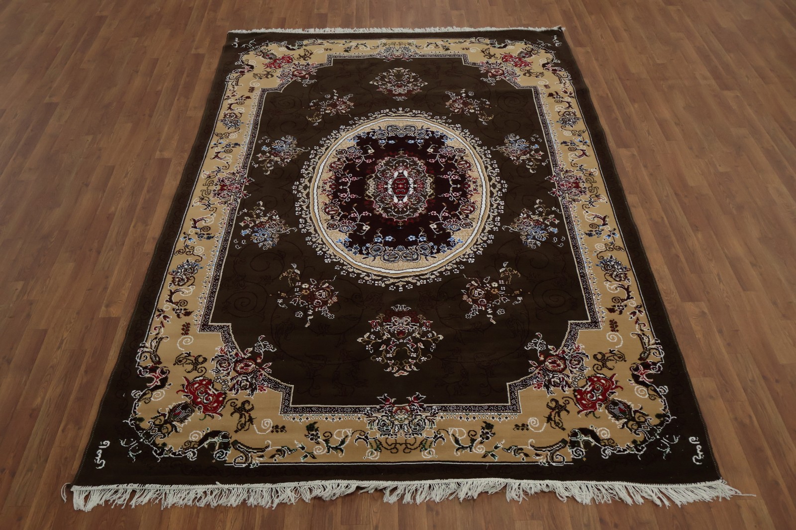Victorian Style Turkish Rug Traditional Patterned Border Room Size Carpet 7×10